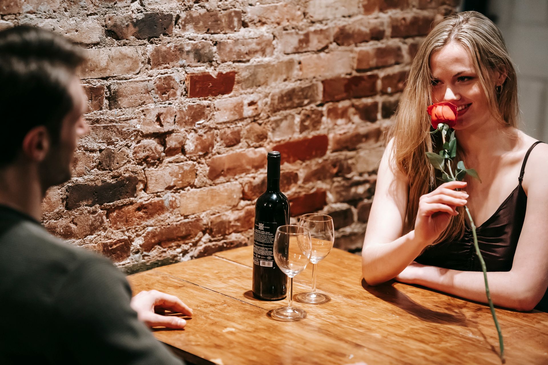 Couple flirting texting